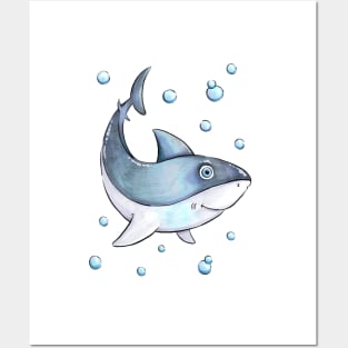 Adorable Shark Posters and Art